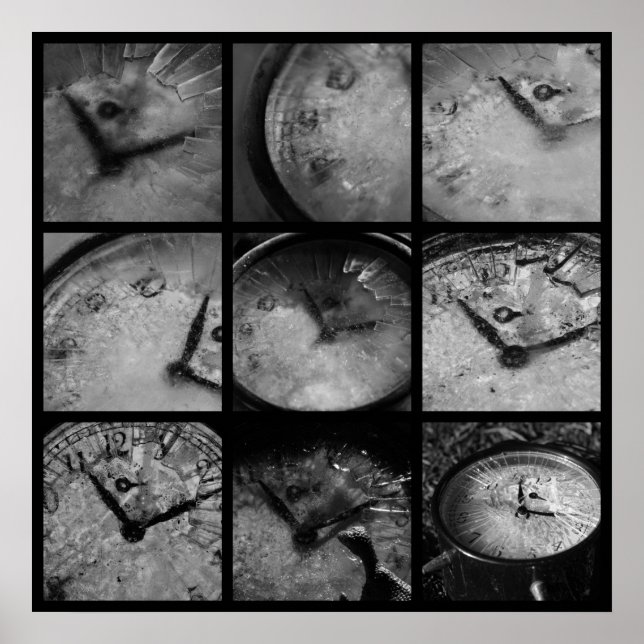 Pôster Relógio Congelado (Frente)