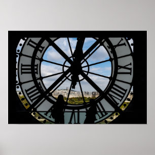 Poster Relógio de vidro gigante na Musée d'Orsay - Pari