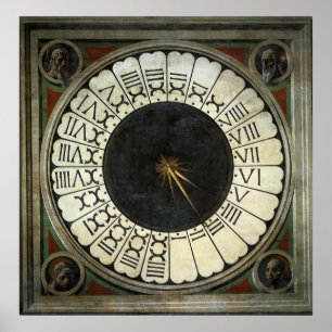 Poster Relógio no Duomo por Paolo Uccello