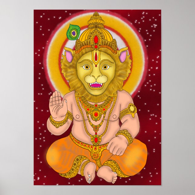 Poster Relógio Senhor Narsimha (Frente)