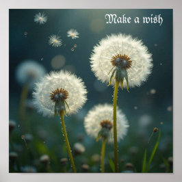 Poster Relógios de Dandelion fazem um desejo