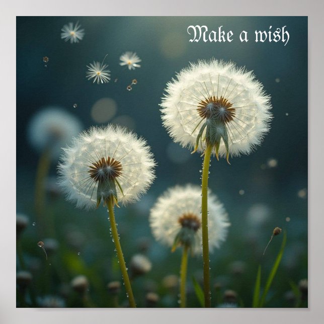 Poster Relógios de Dandelion fazem um desejo (Frente)