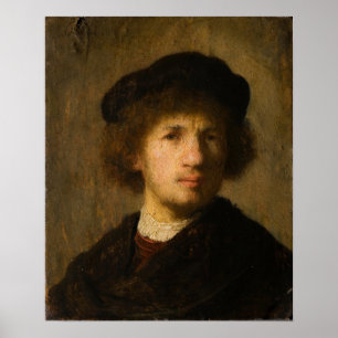 Poster Rembrandt - Autorretrato