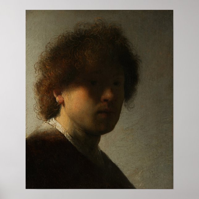 Poster Rembrandt - Autorretrato Na Idade Da Juventude (Frente)