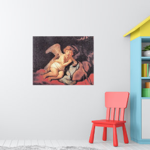 Poster Rembrandt - Bolhas De Sabão Cupido