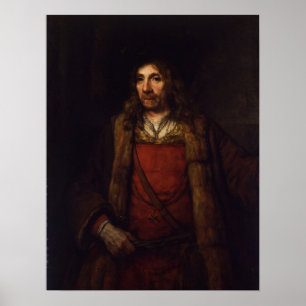 Poster Rembrandt - Casaco De Pele Com Pele
