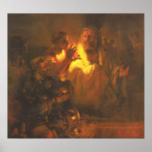 Pôster Rembrandt - cristo negado Peter do apóstolo