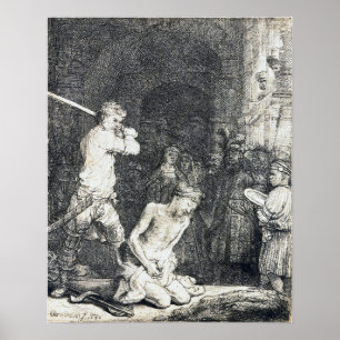 Poster Rembrandt - Decapitação De John Baptist 1640
