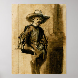 Poster Rembrandt - Estudo Para Um Dos Sindicatos Volkert 