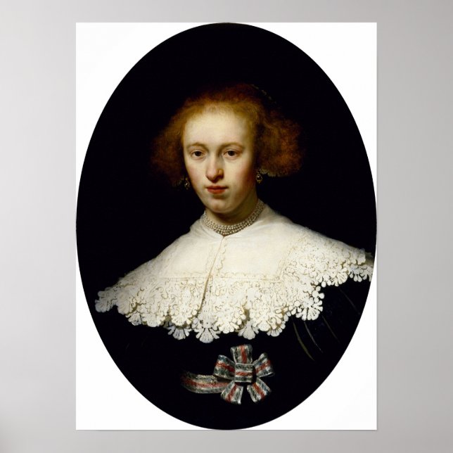 Poster Rembrandt - Jovem Mulher (Frente)