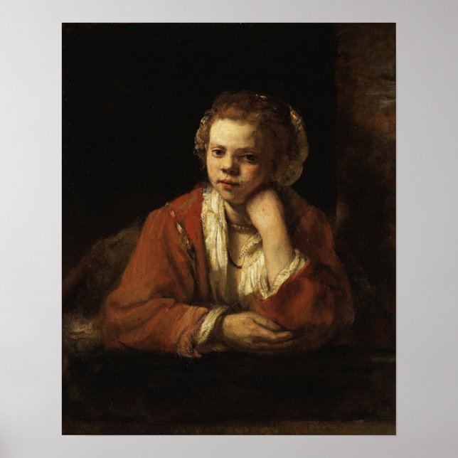 Poster Rembrandt - Kitchen Maid (Frente)