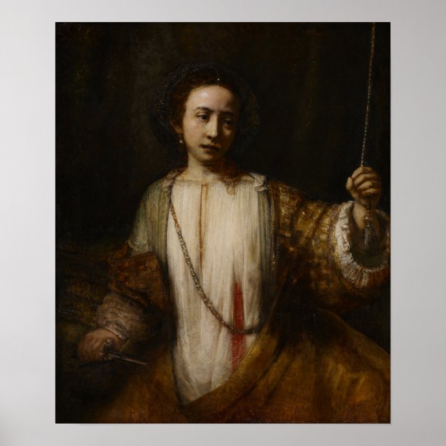 Poster Rembrandt - Lucretia (Frente)