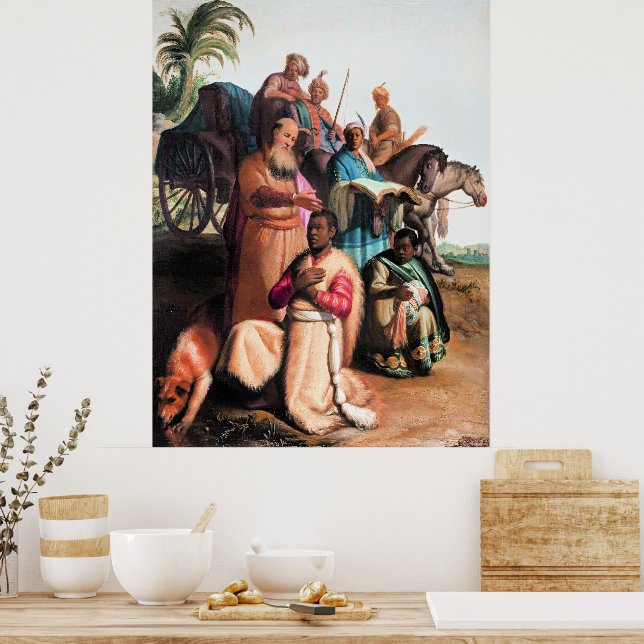 Poster Rembrandt - O Batismo do Eunuco, (Cozinha)