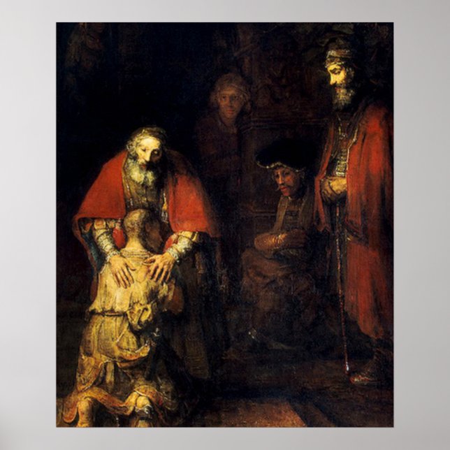 Poster Rembrandt - O Regresso do Filho Prodígio (Frente)
