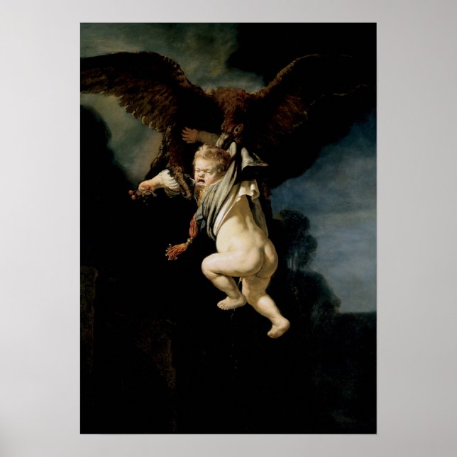 Poster Rembrandt - Rapto De Ganymede (Frente)
