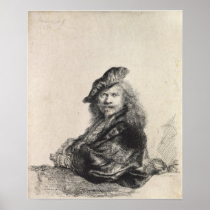 Poster Rembrandt - Retrato Automático Que Se Limpa No En
