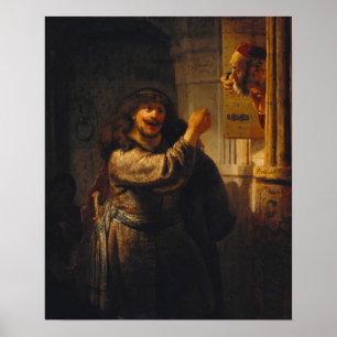 Poster Rembrandt - Samson Ameaçou O Seu sogro