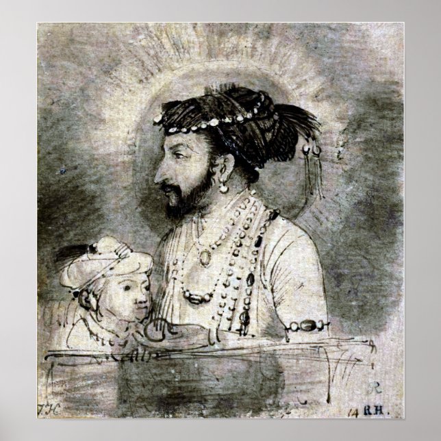 Poster Rembrandt - Shah Jahan E Seu Filho 1656 (Frente)