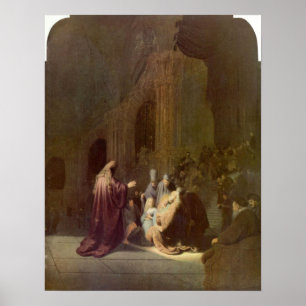 Pôster Rembrandt - Simeon no templo