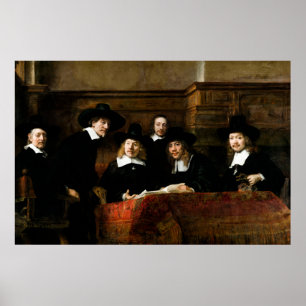 Poster Rembrandt: Sindicatos da Guilda das Drapers