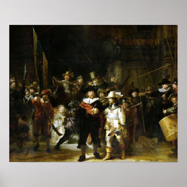 Poster Rembrandt The Nightwatch (Frente)