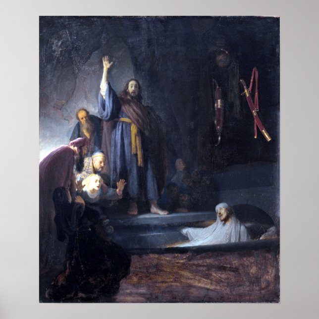 Poster Rembrandt The Raising de Lazarus (Frente)