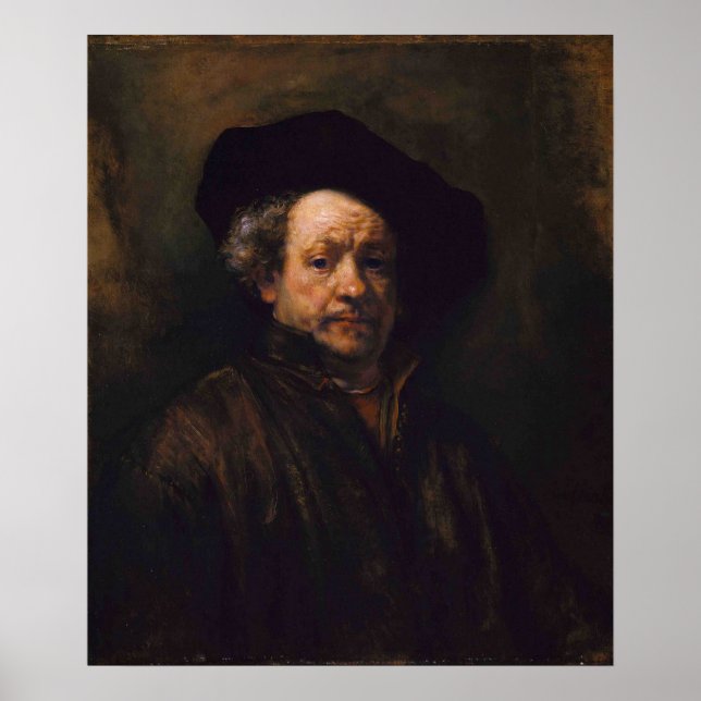 Pôster Rembrandt Van Rijn, autorretrato, 1660 (Frente)