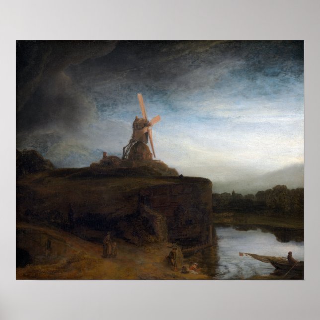 Poster Rembrandt van Rijn The Mill (Frente)