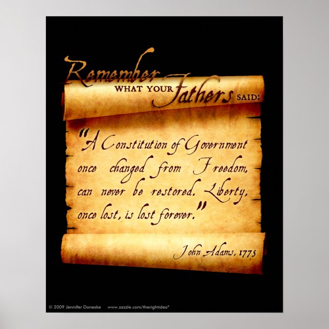 Poster - Remember What Your Fathers Said (Frente)