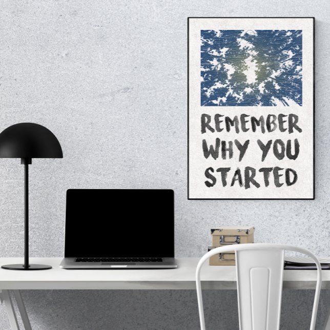 Poster Remember Why Forest Sunlight Motivatational (Criador carregado)