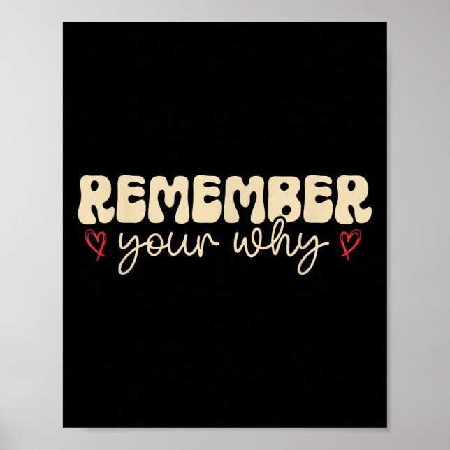 Poster Remember Your Why Motivational  (Frente)