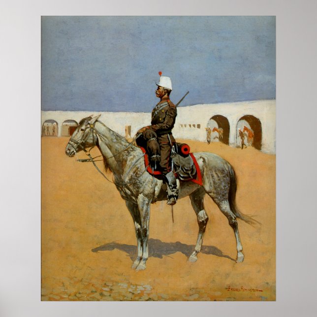 Poster Remington's Cavalryman of the Line, México (1889) (Frente)