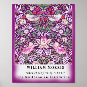 Poster Remix Vintage William Morris Strawberry Thief 
