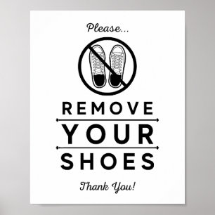 Poster Remova seus Calçados