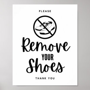 Poster Remova seus Calçados
