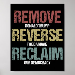 Poster Remover Protesto de Reclamação Reversa