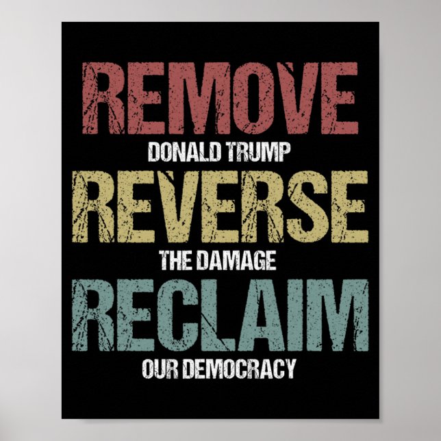 Poster Remover Protesto de Reclamação Reversa (Frente)