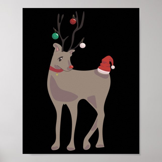 Poster Rena de Natal [dezembro] (Calendário de 12 Meses C (Frente)