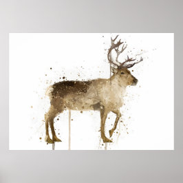 Poster Rena de Presente de Natal