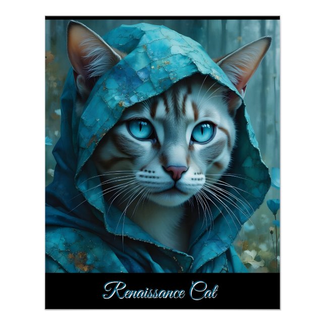 Pôster Renaissance Cat (Frente)