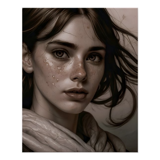Pôster Renaissance Style Woman Portrait (Frente)