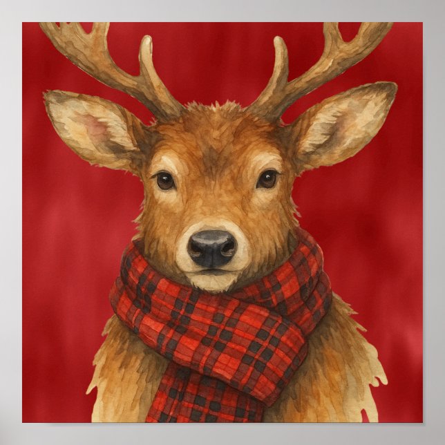 Poster Renas de Natal Feliz (Frente)