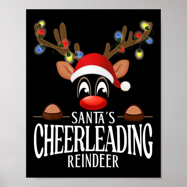 Poster Renas Gordinhas de Torcida do Papai Noel Funny Xma (Frente)