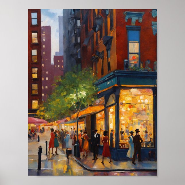 Poster Renascença Elegante e sofisticada do Harlem (Frente)