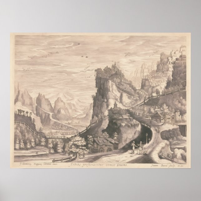 Poster Renascentista Christian Archangel Raphael & Midas (Frente)