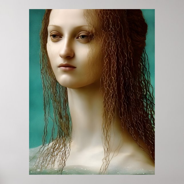 Poster Renascentista Mermaid (Frente)