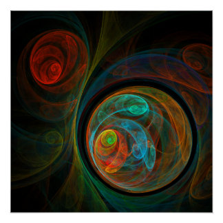 Pôster Renascer Abstrato Art