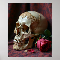 Renda & Decadência – Uma Caveira Gótica Vitoriana
