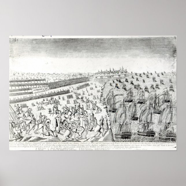 Poster Renda em Yorktown, 1781 (Frente)
