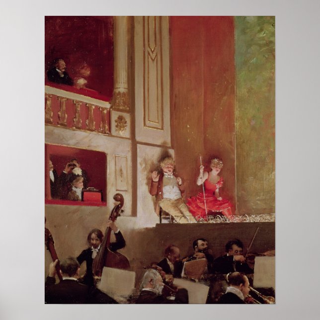 Pôster Renda no Teatro das Varietas, c.1885 (Frente)